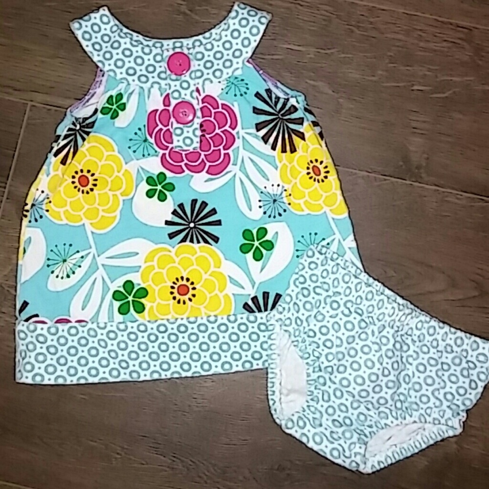 3 Months Girl's Tropical Dress